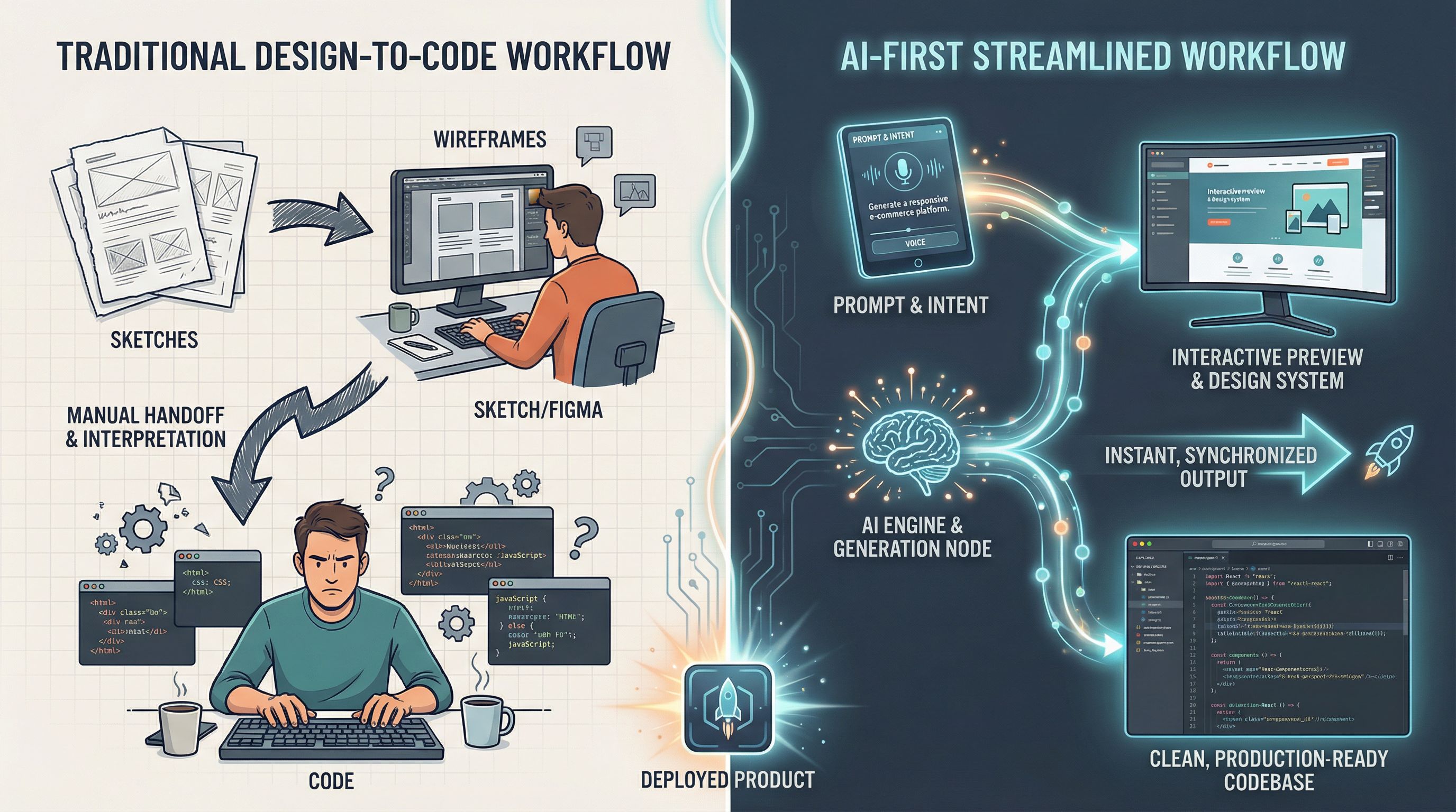From Sketch to Production: How AI-First Design-to-Code Automation is Reshaping Creative Workflows in 2025